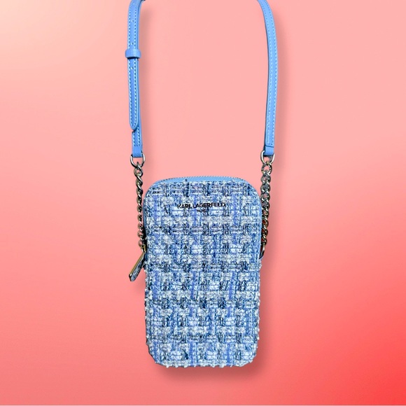 Karl Lagerfeld Bags Nwot Karl Lagerfeld Tweed Phone Crossbody Bag